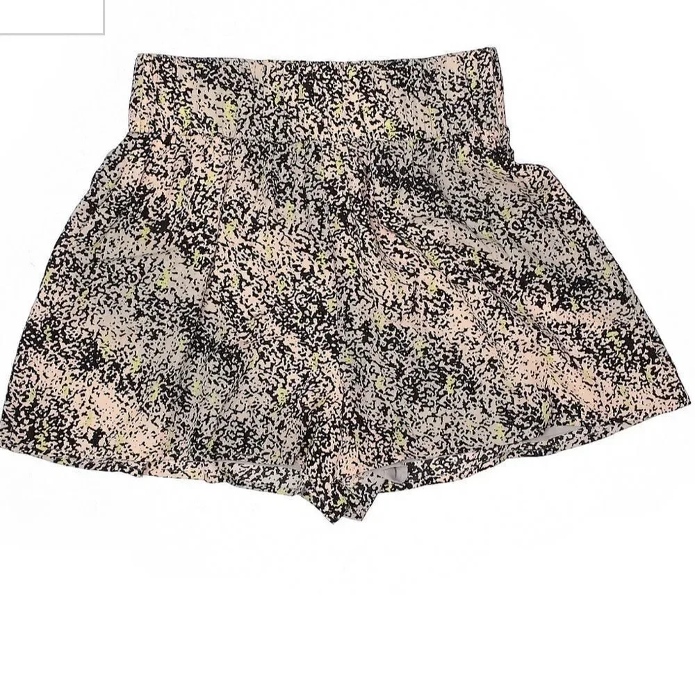 BCBG silk colorful pattern shorts